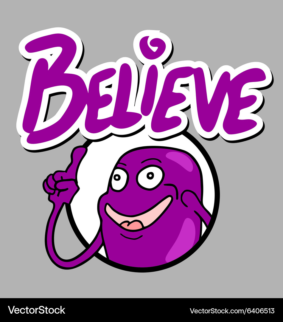 Believe funny icon (6406513) – Royalty-Free Vector | VectorStock, image size:950x1080