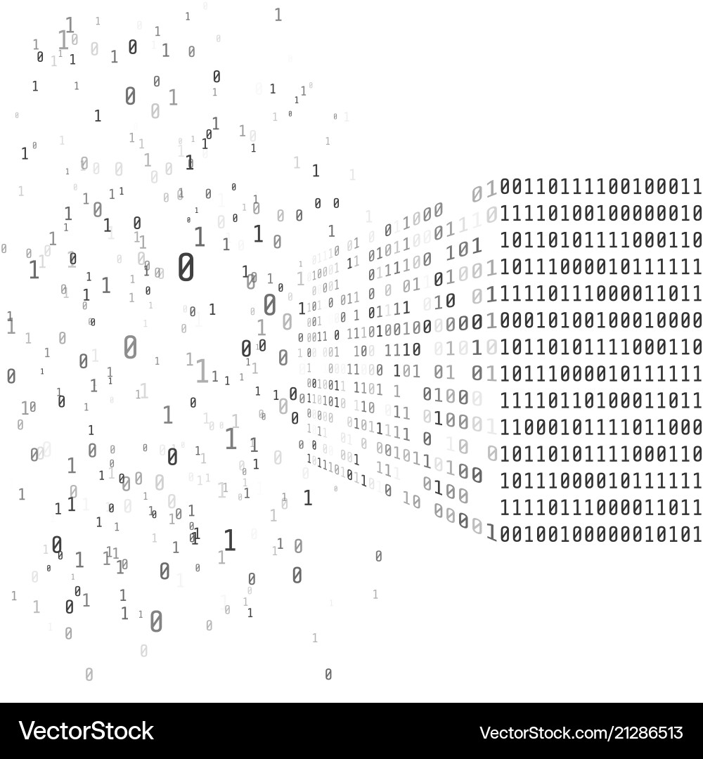 Big Data Matrix – AI Analysis vector image