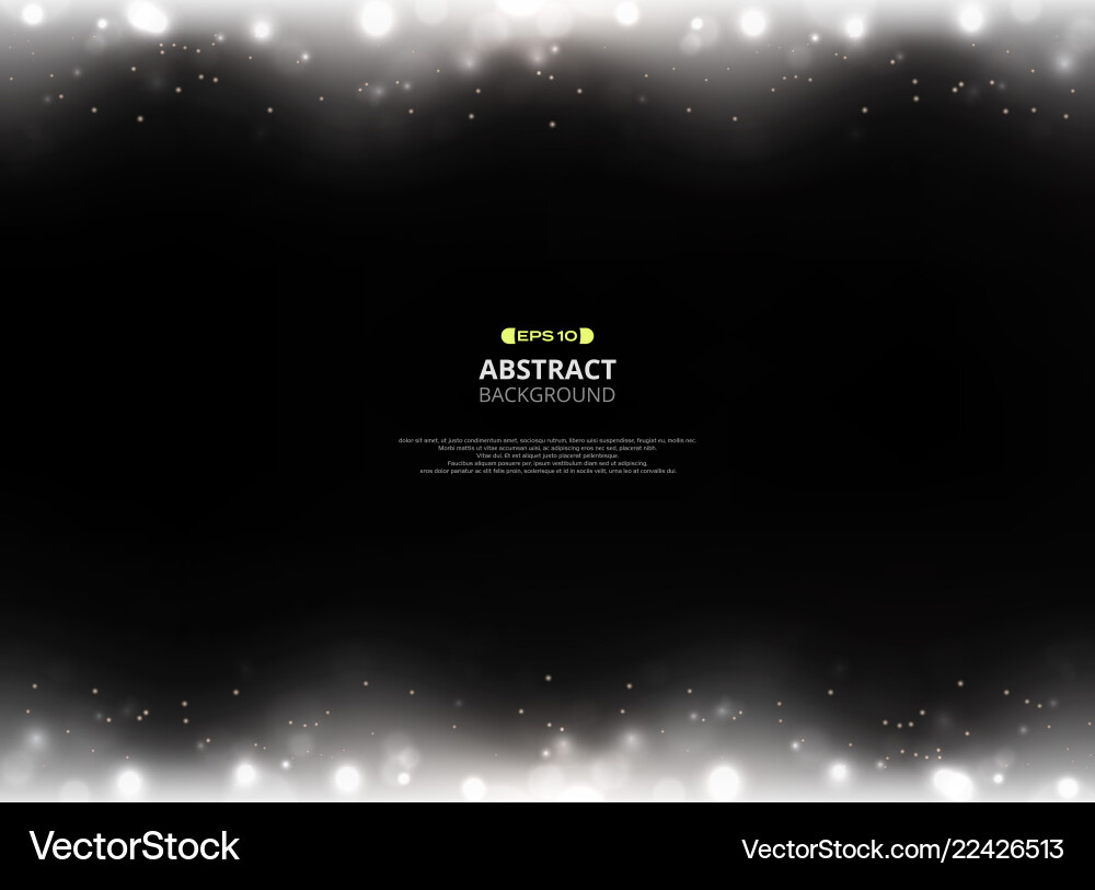 Bokeh pattern on black background Bokeh pattern on black background vector image