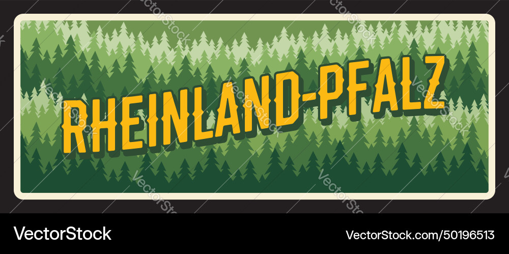 Deutschland Rheinland Pfalz Reiseblech Metallschild Deutschland Rheinland Pfalz Reiseblech Metallschild vektorbild