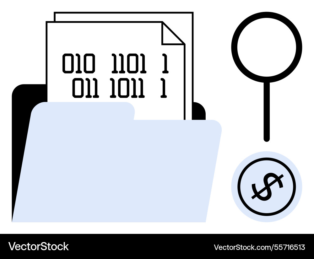 Digital data files in folder analyzed using Digital data files in folder analyzed using vector image