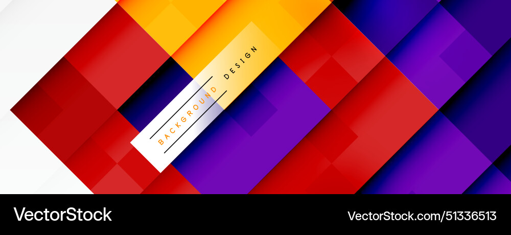 Dynamic colorful squares background Dynamic colorful squares background Vector Image