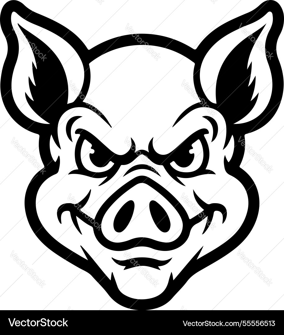 Ein Schweinekopf isoliert auf weißem Hintergrund Schweinefleisch Ein Schweinekopf isoliert auf weißem Hintergrund Schweinefleisch vektorbild