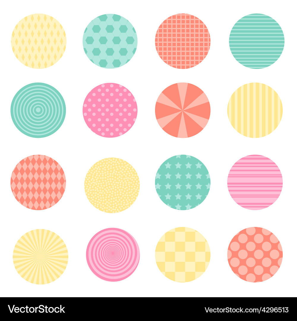 Retro Circles Pattern vector image