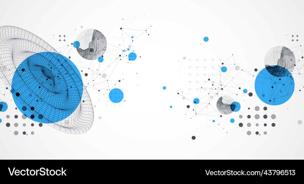 Template for science and technology presentation Template for science and technology presentation Vector Image