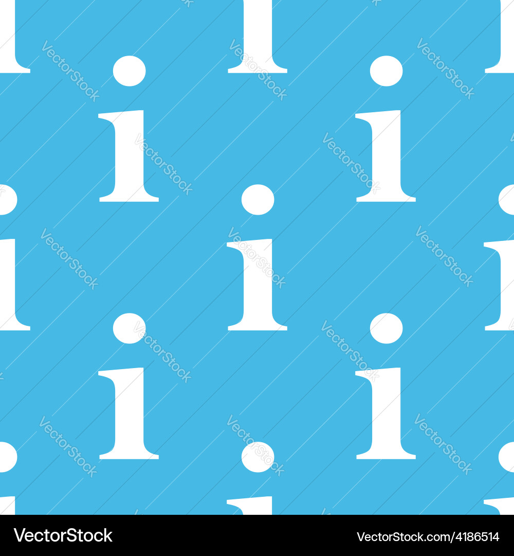 Info seamless pattern vector image