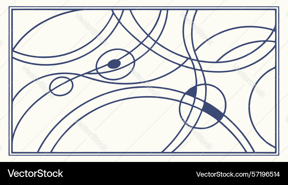 Modern abstract intersecting circular pattern vector image