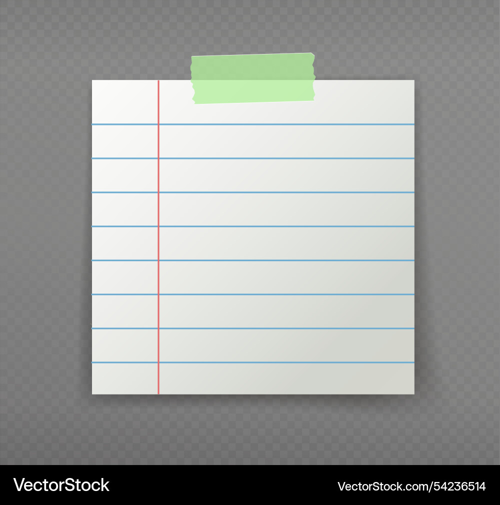 Realistic note sticky notepad and to do list Realistic note sticky notepad and to do list vector image
