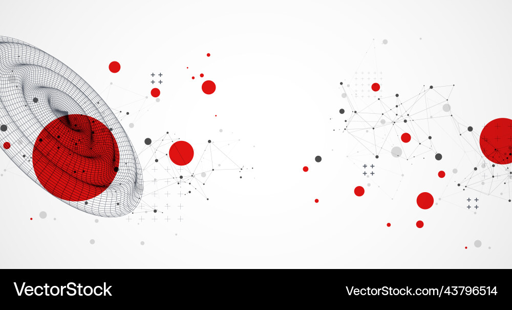Template for science and technology presentation Template for science and technology presentation Vector Image