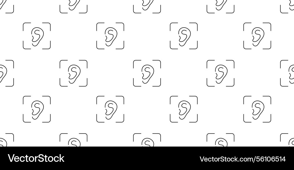 Visual representation of ears in a pattern design Visual representation of ears in a pattern design vector image