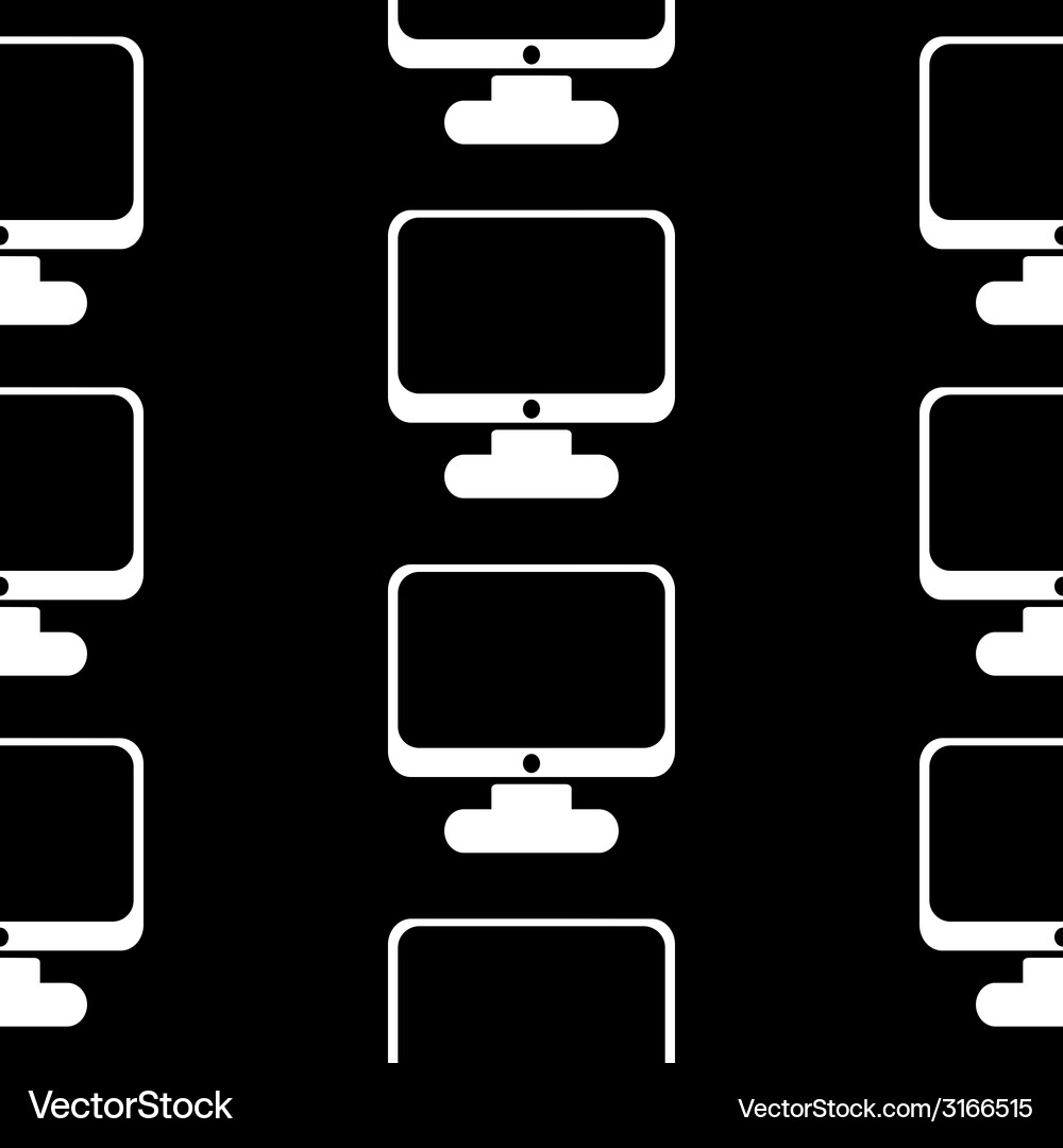 Computer icon seamless pattern Vector Image
