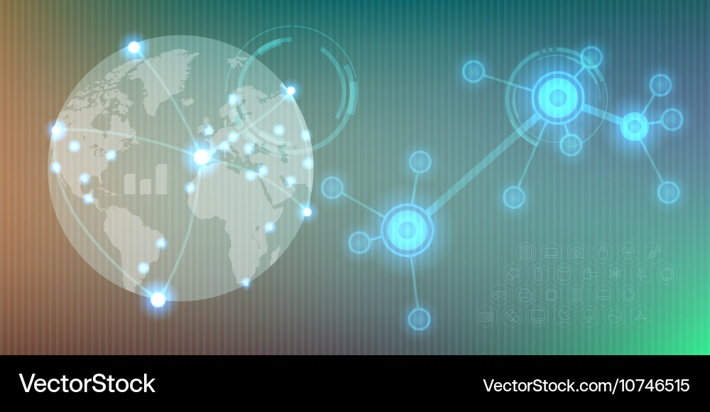 Infographics with elements of user interface vector image