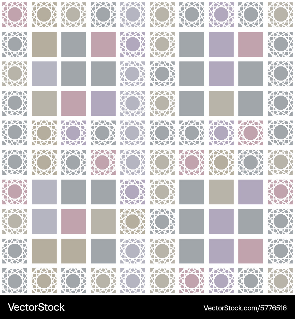 Abstract geometric seamless pattern with grey Vector Image