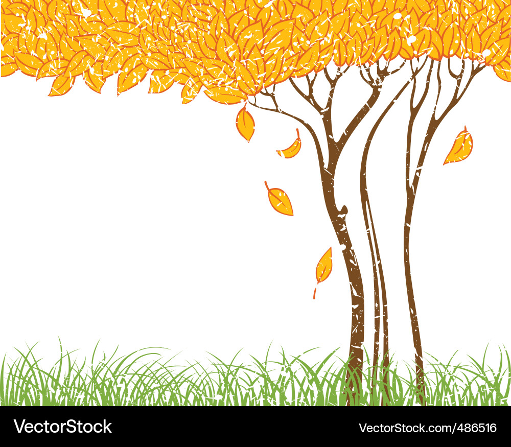 Autumn tree vector image