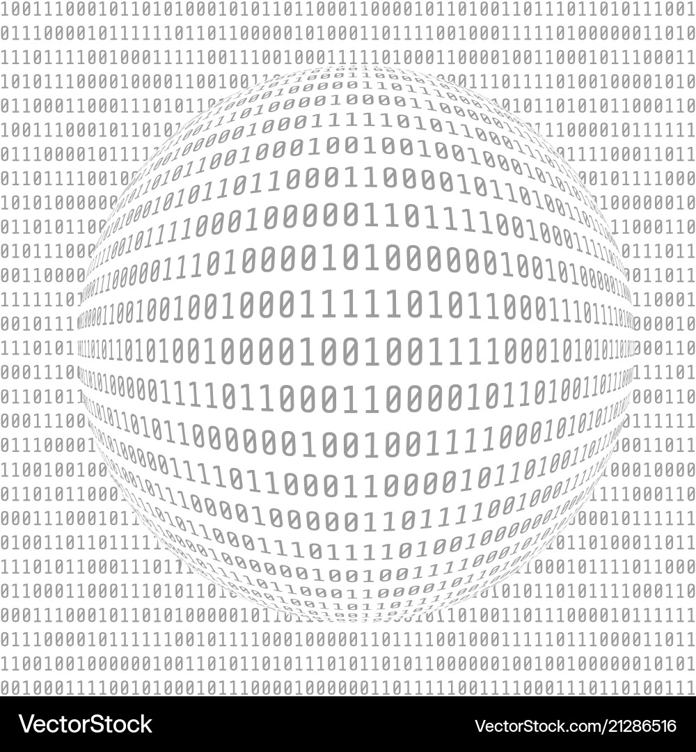 Binärer Computercode digitale Daten abstrakte Matrix Binärer Computercode digitale Daten abstrakte Matrix vektorbild