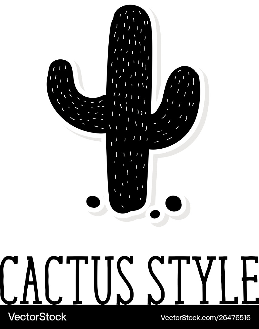 Cactus style background pattern cute Cactus style background pattern cute vector image