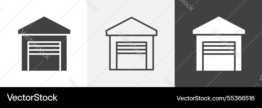 Garage icons collection graphic designs for ui Vector Image