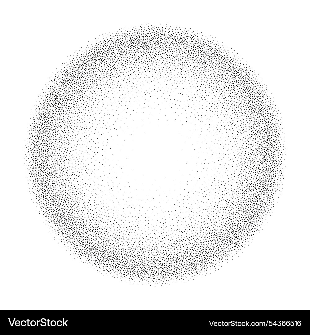 Gradient dot with grain and noise textured sphere Gradient dot with grain and noise textured sphere vector image