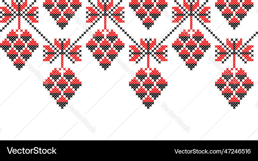 Grape branch background border ukrainian Grape branch background border ukrainian vector image