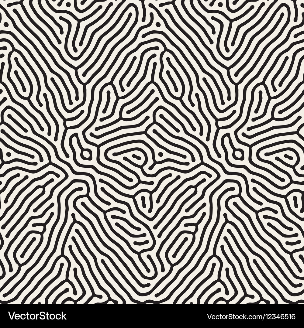 Intricate Rounded Line Pattern Vector Image