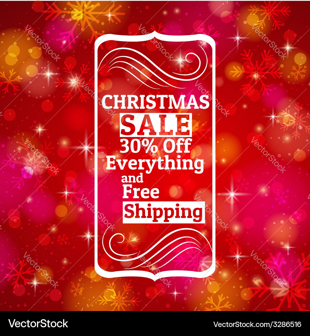 Red brightness background and label with text Vector Image