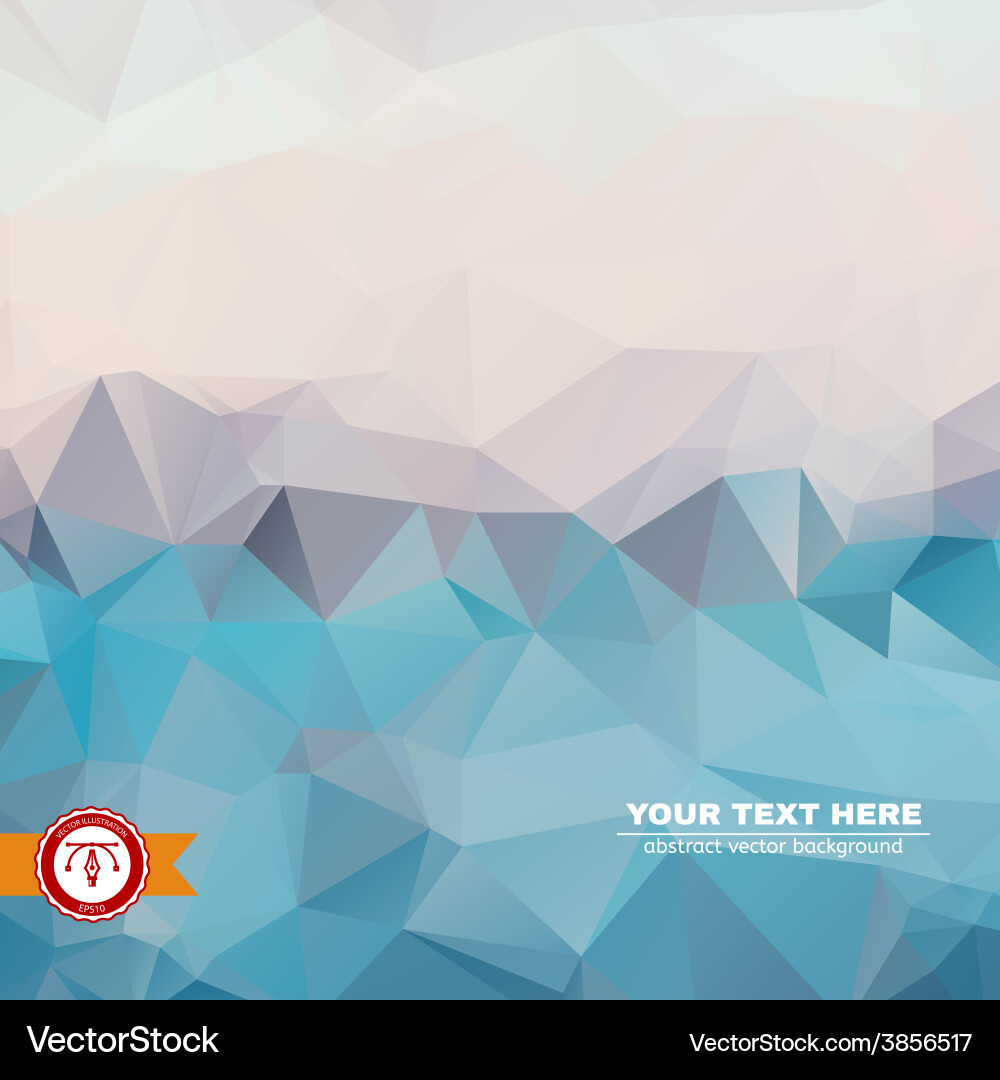 Abstract colorful triangles background Vector Image
