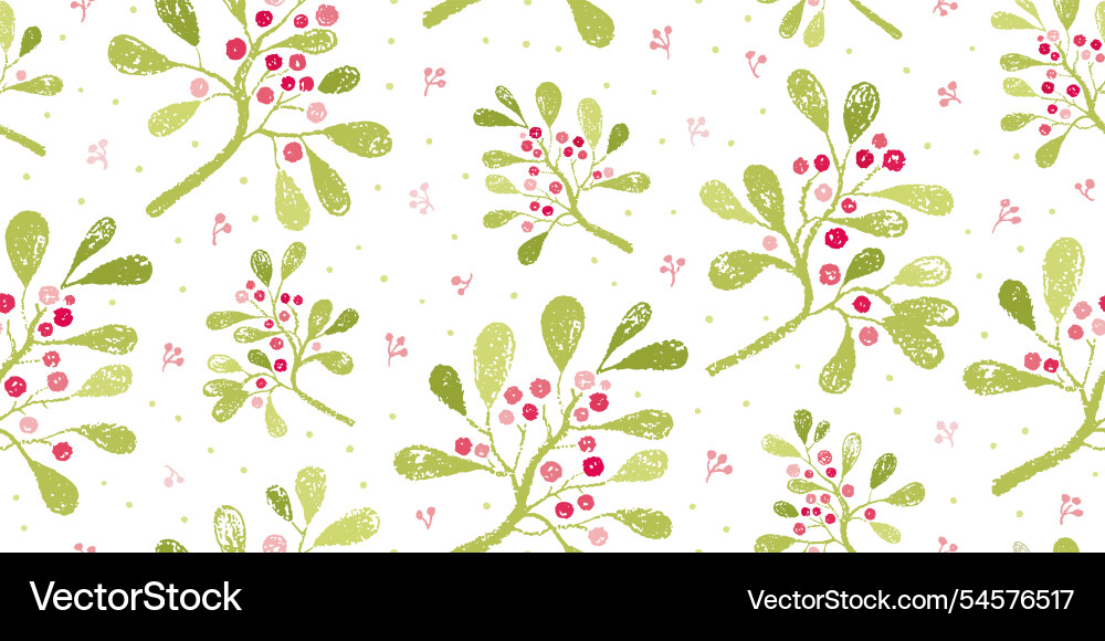 Berry pattern seamless branch background Berry pattern seamless branch background vector image