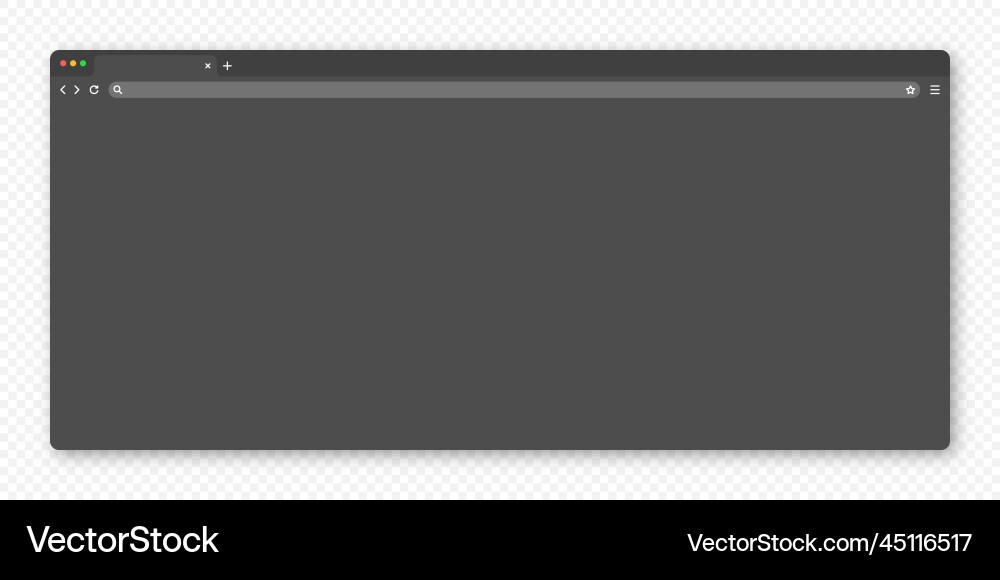 Blank web browser window with tab toolbar Blank web browser window with tab toolbar vector image