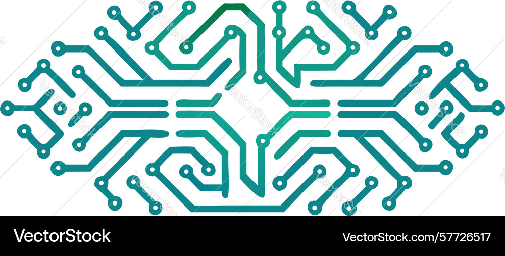 Circuit board pattern high-tech electronics vector image