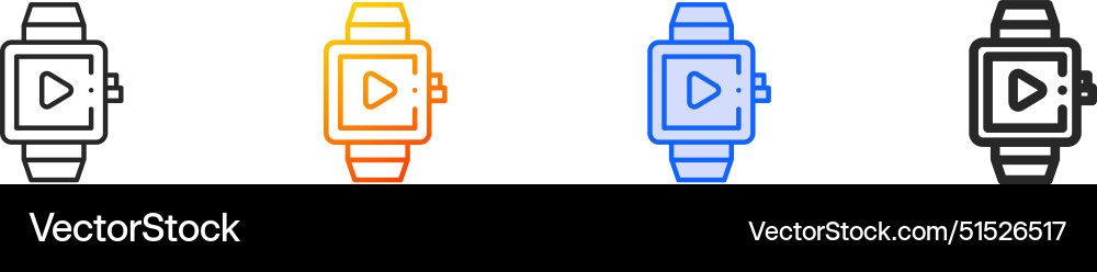 Computer iconthin linear gradient blue stroke Computer iconthin linear gradient blue stroke vector image