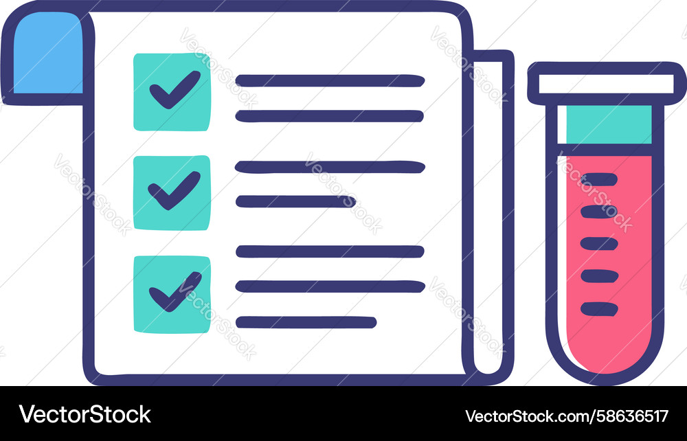 Lab Protocol Checklists Vector Image