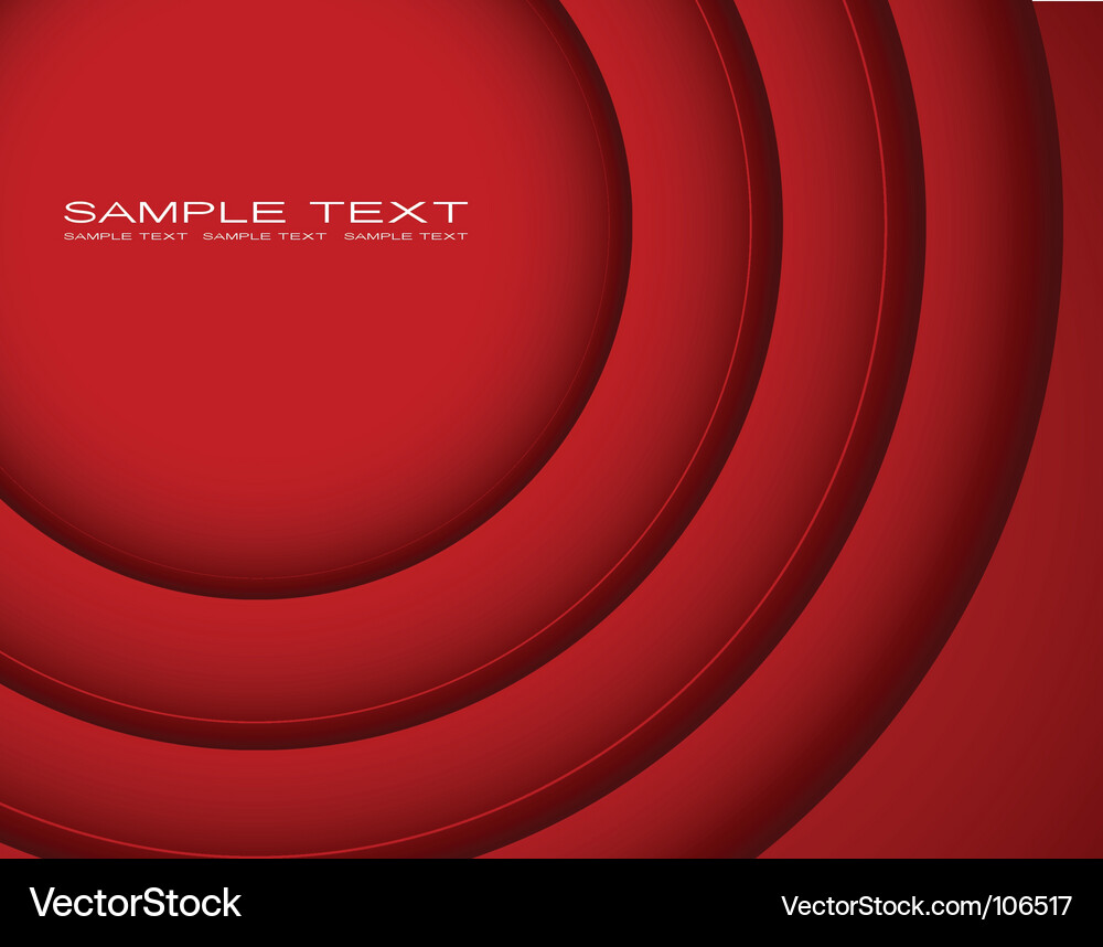 Red Abstract Circles Vector Image