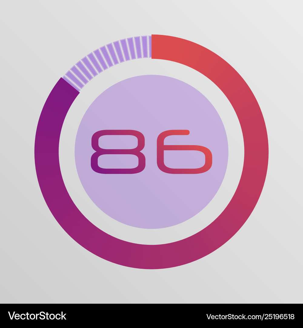 Circular interval timer Circular interval timer vector image