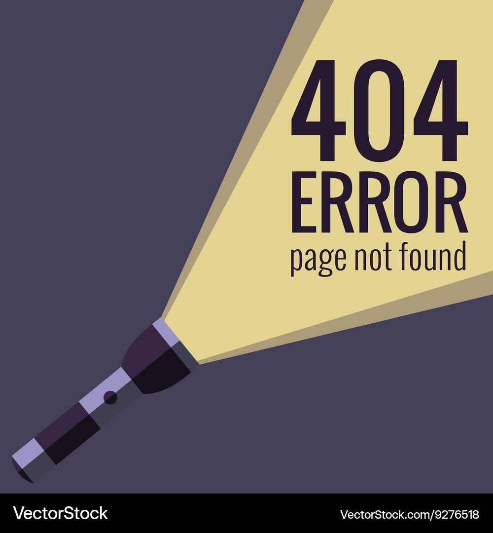 Concept 404 error Vector Image