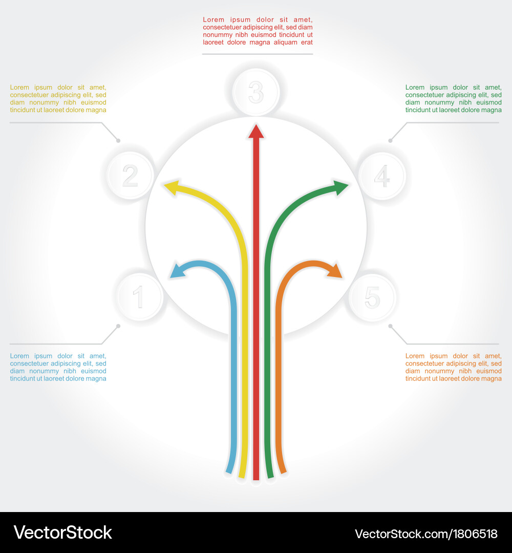 Concept of colorful tree for different design vector image