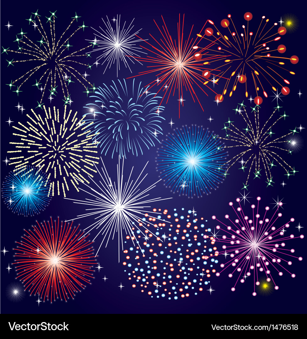 Fireworks Royalty Free Vector Image - VectorStock