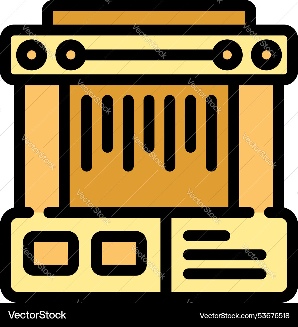 Professional bar code scanner standing on a table Professional bar code scanner standing on a table Vector Image