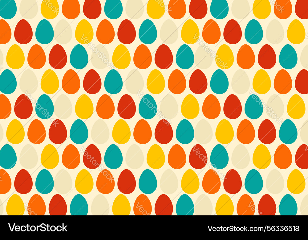 Seamless pattern with colorful eggs Seamless pattern with colorful eggs vector image