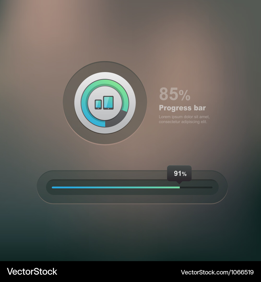 Circular Progress Indicator Vector Image