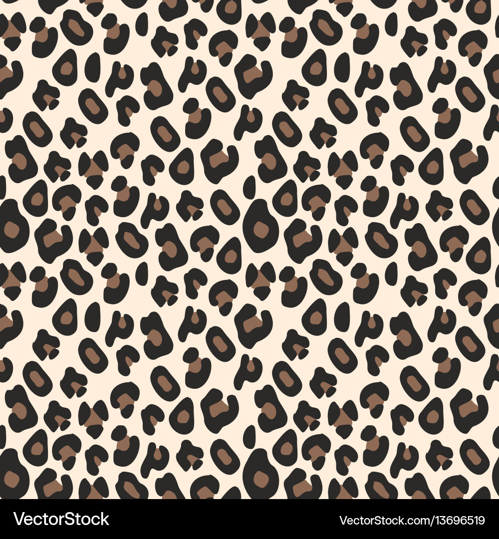 Leopard Pattern Seamless Background vector image