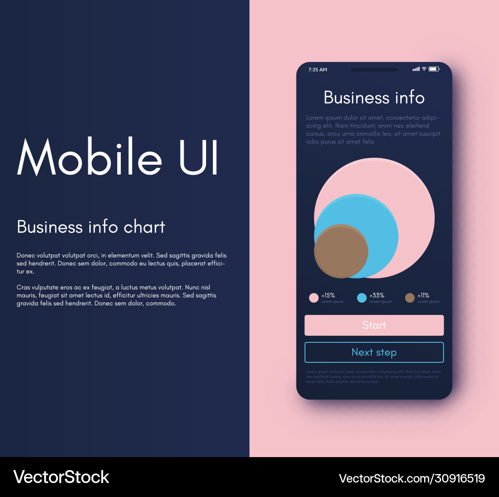 Mobile application interface ui design Mobile application interface ui design vector image