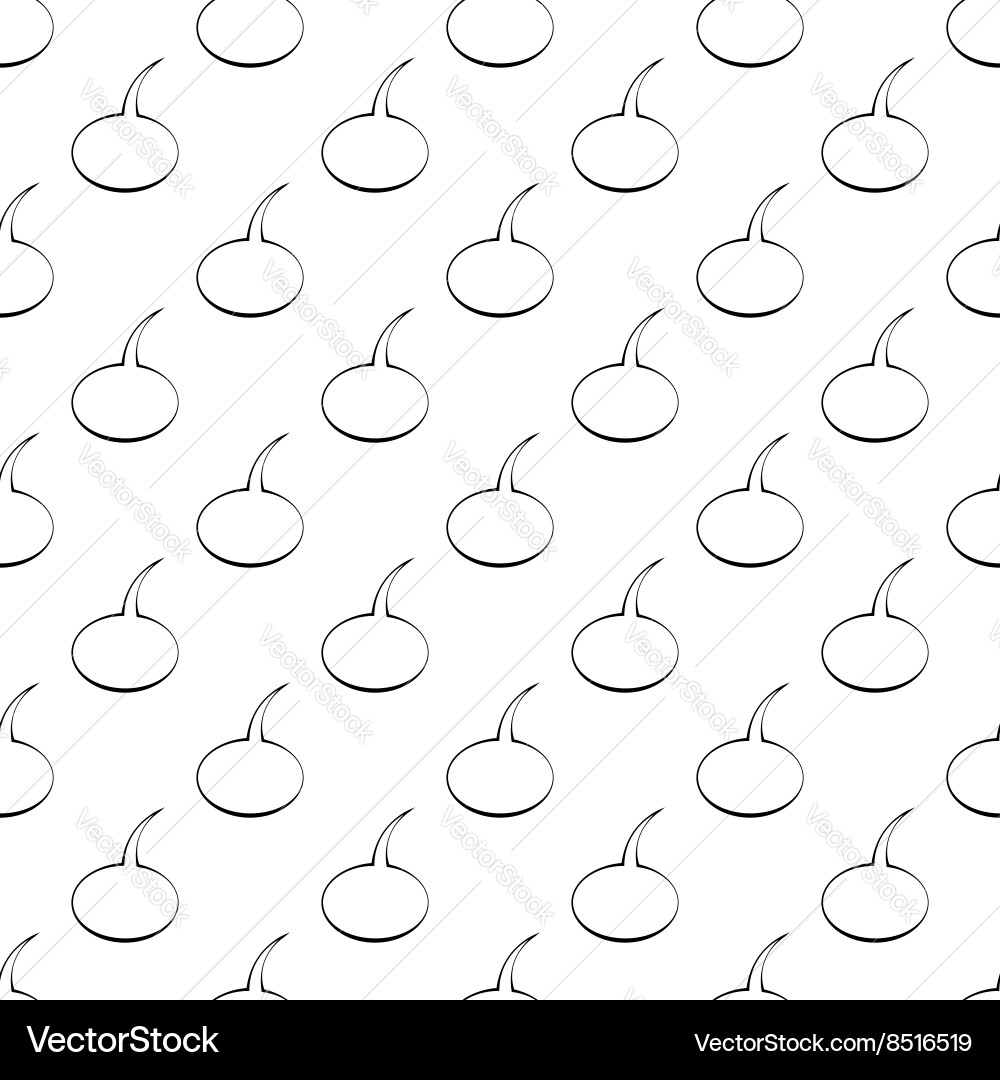 Speech bubble pattern seamless Vector Image