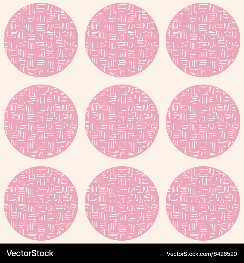 Circle Pattern with Linear Details vector image
