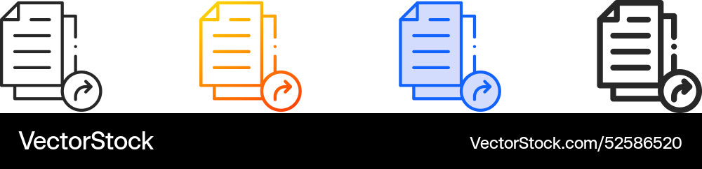 Files iconthin linear gradient blue stroke Files iconthin linear gradient blue stroke vector image
