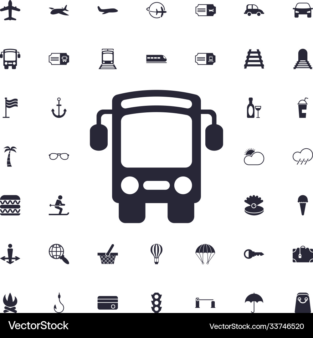 Isolated Bus Icon vector image