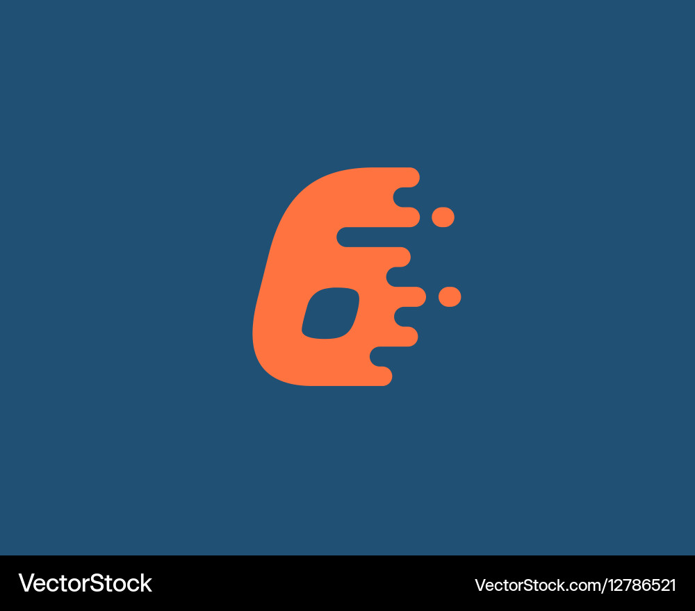 Abstract number 1 logo design template dynamic vector image