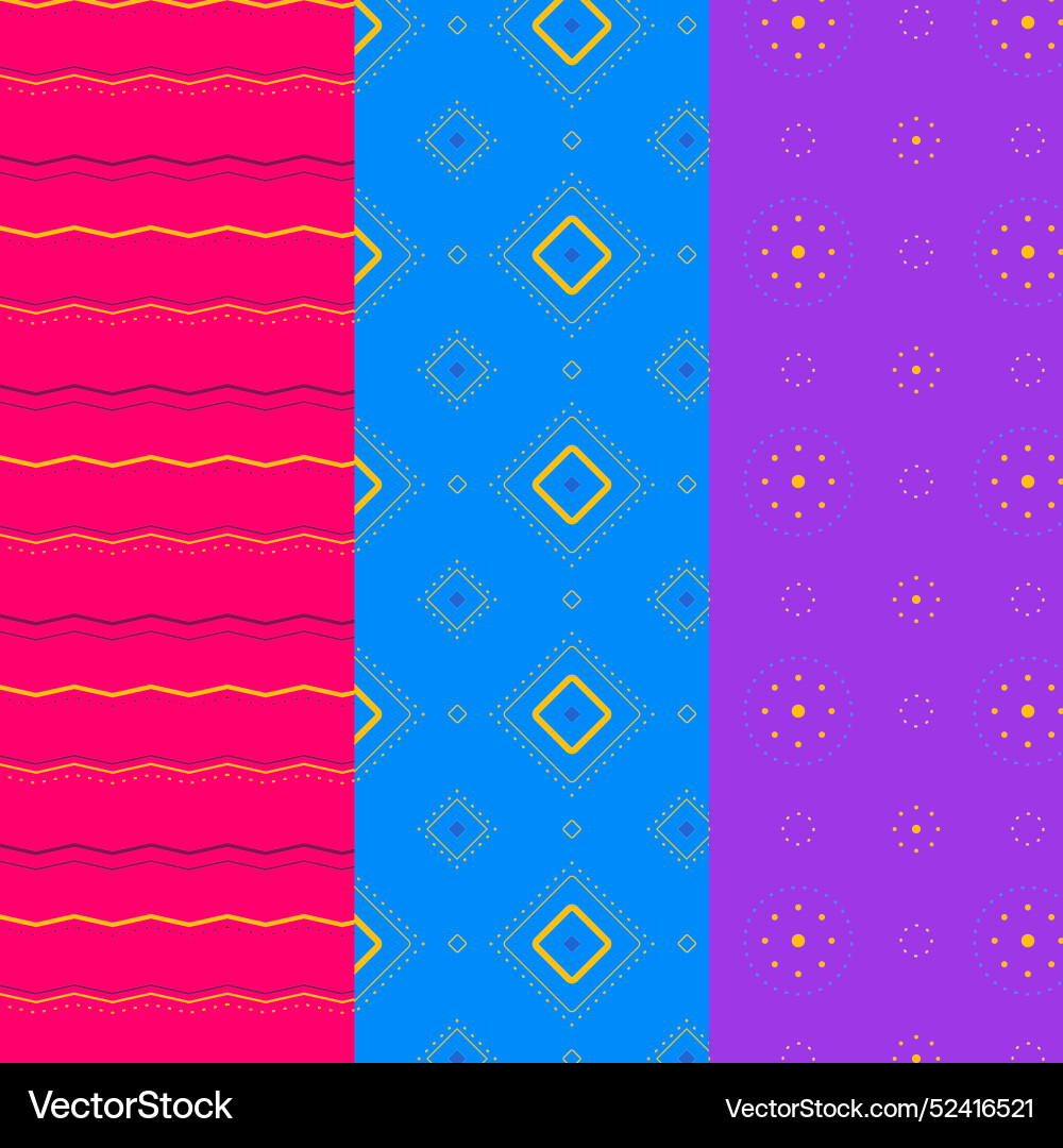 Minimal geometric pattern set Vector Image