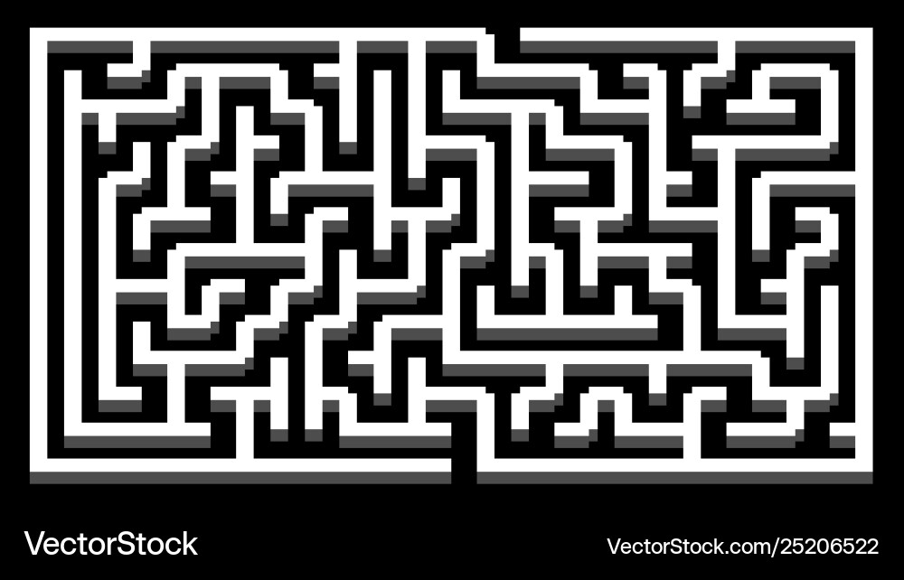 3d isometric maze design issues solving concept 3d isometric maze design issues solving concept vector image