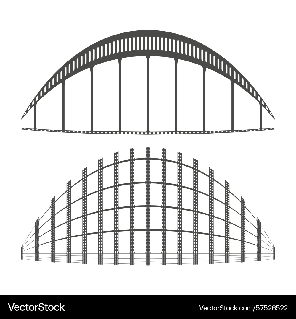 Abstract arch structure geometric tunnel design Vector Image