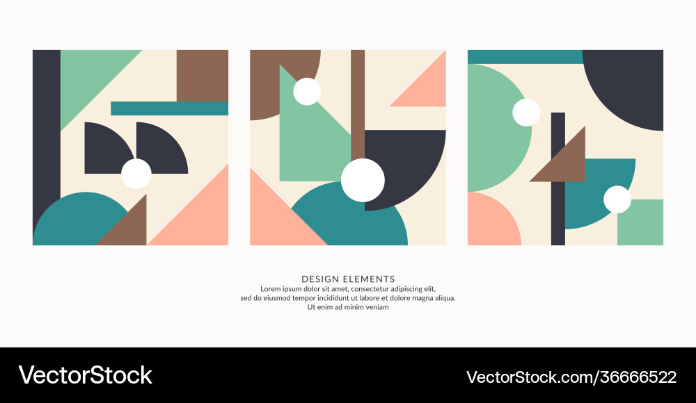 Abstract elements in retro style a template Abstract elements in retro style a template vector image
